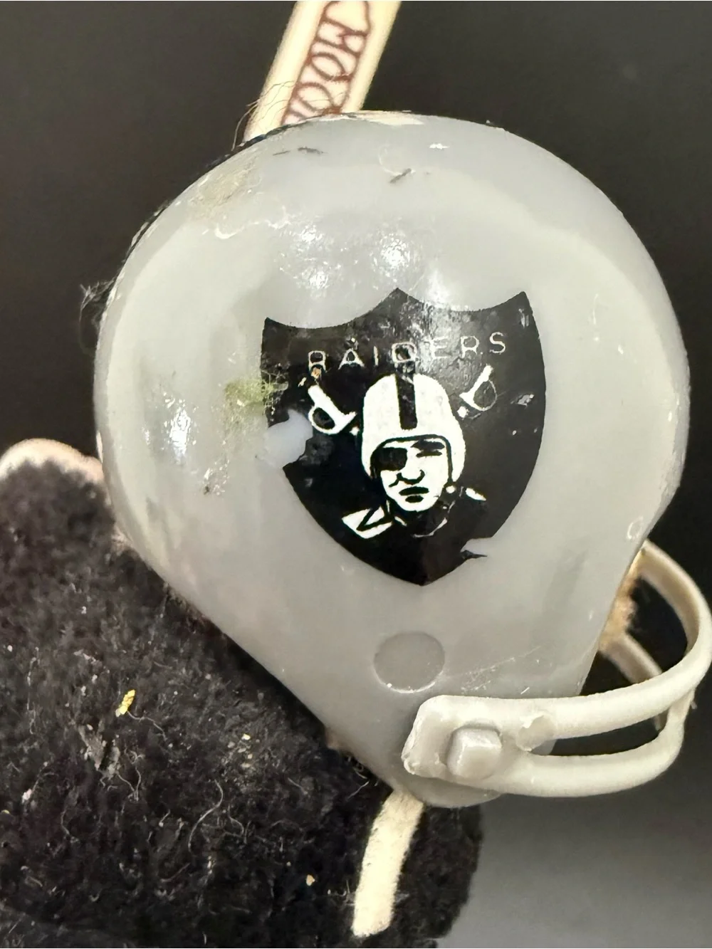 Vintage 80’s Oakland Raiders NFL Mascot Collectible Pencil Hugger